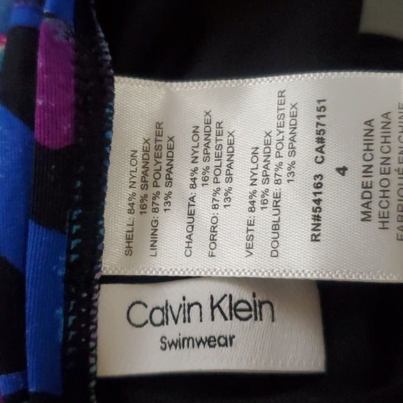 CALVIN KLEIN Celestial Starburst One-Piece Swimsuit Size 4 - Picture 9 of 9